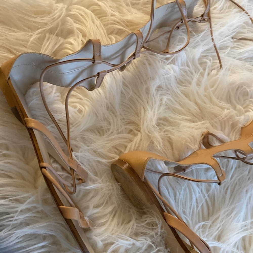 Zara Basic Collection Gladiators Leather High Str… - image 6